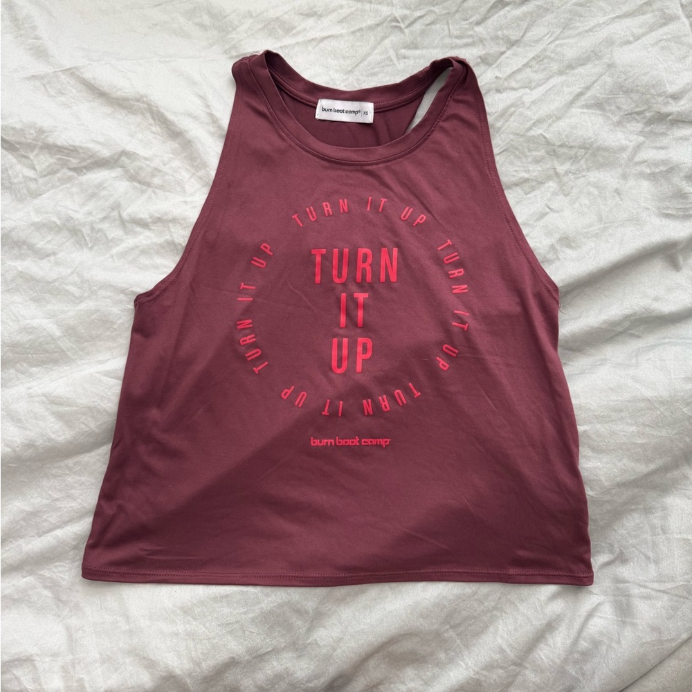 Burn Boot Camp racerback tank top